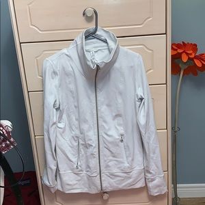 Lulu lemon white running jacket size 8